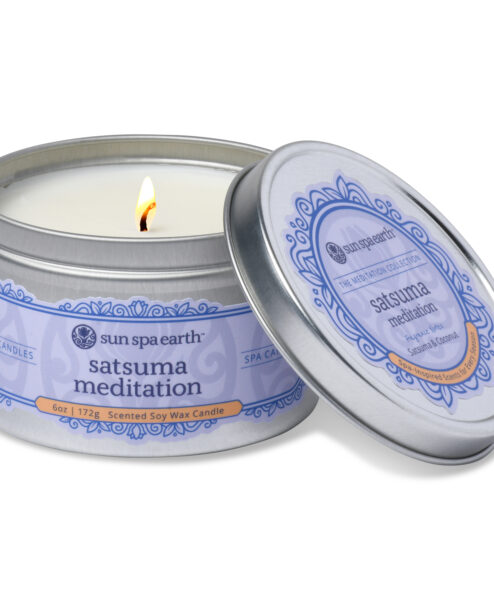 Satsuma Meditation Original 6 oz Tin Candle
